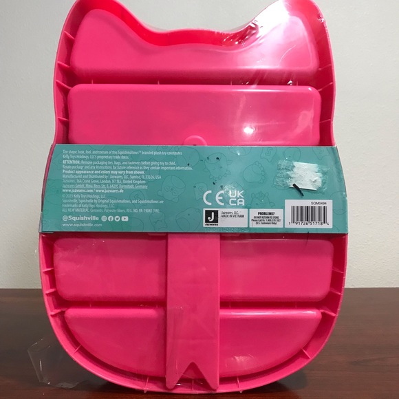 Squishmallows Squishville Display Pink Case w/ Set of 4 Plush 2" fits up 20 NEW - Picture 5 of 11